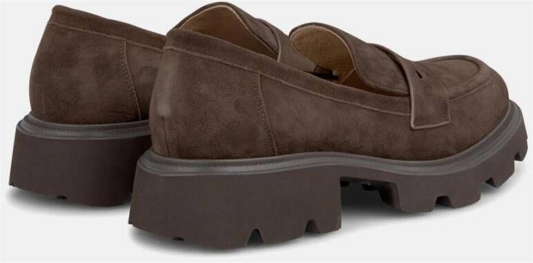 Alma en Pena Mocassin met plat platform Brown Dames