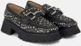 Alma en Pena Mocassin met platform studs Black Dames - Thumbnail 2