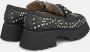 Alma en Pena Mocassin met platform studs Black Dames - Thumbnail 3