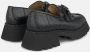 Alma en Pena Plateau loafer met juweeldetail Black Dames - Thumbnail 3