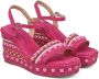 Alma en Pena Plateau sandalen Pink Dames - Thumbnail 2