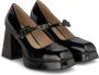 Alma en Pena Plateau schoen gesp strass Black Dames - Thumbnail 2