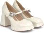 Alma en Pena Plateau schoen gesp strass White Dames - Thumbnail 2