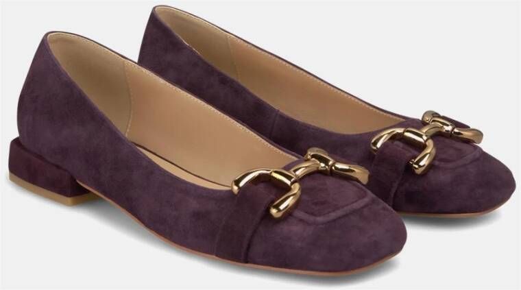 Alma en Pena Platte ballerina met metalen stijgbeugel Purple Dames