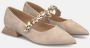 Alma en Pena Platte ballerina met strassband Beige Dames - Thumbnail 2