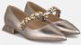 Alma en Pena Platte ballerina schoenen met strass band Yellow Dames - Thumbnail 2