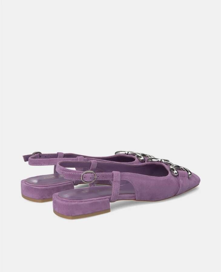 Alma en Pena Platte gesp schoen Purple Dames