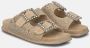 Alma en Pena Platte Sandaal met Strass Beige Dames - Thumbnail 2