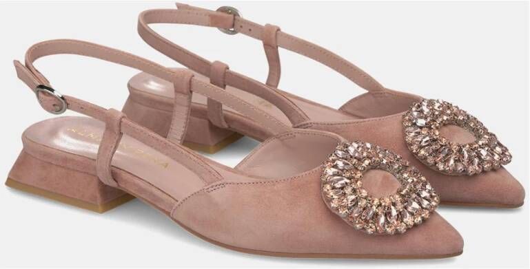 Alma en Pena Platte Schoen Broche Pink Dames