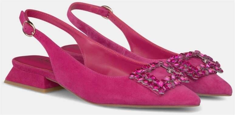 Alma en Pena Platte Schoen Broche Pink Dames