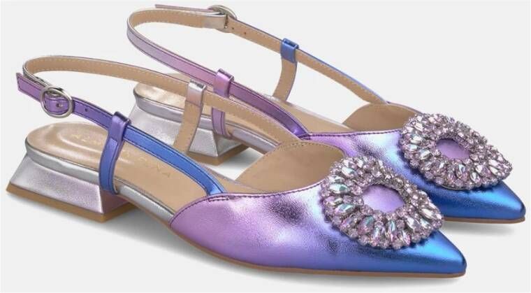 Alma en Pena Platte Schoen Broche Purple Dames