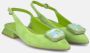 Alma en Pena Platte schoen met strass Green Dames - Thumbnail 2