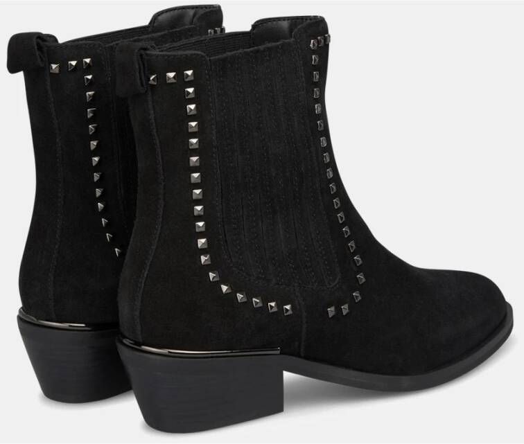 Alma en Pena Platte studs bootie Black Dames