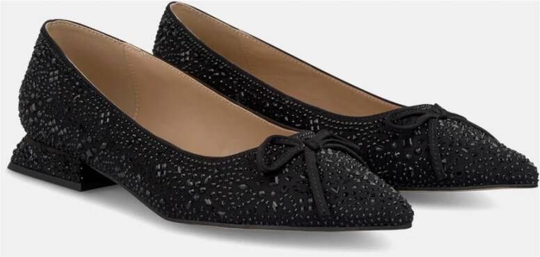 Alma en Pena Puntige neus ballerina Black Dames