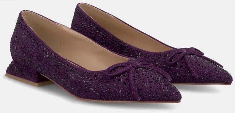 Alma en Pena Puntige neus ballerina Purple Dames