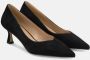 Alma en Pena Puntige Neus Middelhoge Leren Schoen Black Dames - Thumbnail 2