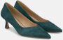 Alma en Pena Puntige Neus Middelhoge Leren Schoen Green Dames - Thumbnail 2