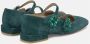 Alma en Pena Rhinestone Ballerina Flats Green Dames - Thumbnail 3