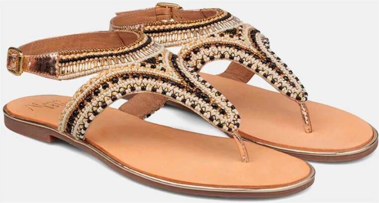 Alma en Pena Rhinestone Flat Sandal Multicolor Dames