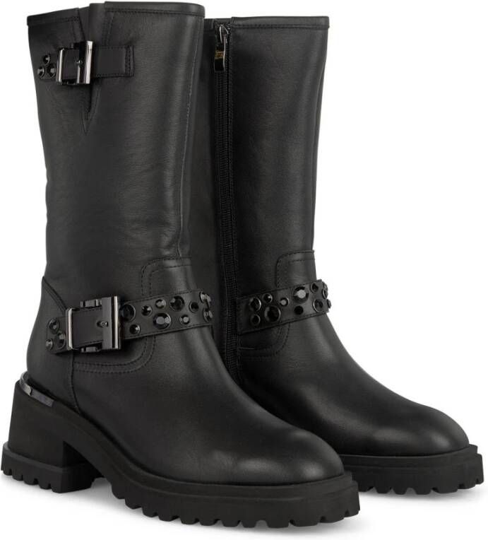 Alma en Pena Rhinestone Half-Boot Black Dames