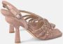 Alma en Pena Rhinestone Heel Sandaalbanden Pink Dames - Thumbnail 3