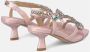 Alma en Pena Rhinestone Kitten Sandal Pink Dames - Thumbnail 3