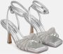 Alma en Pena Rhinestone Knoop Hak Sandaal Gray Dames - Thumbnail 2