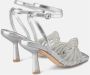 Alma en Pena Rhinestone Knoop Hak Sandaal Gray Dames - Thumbnail 3