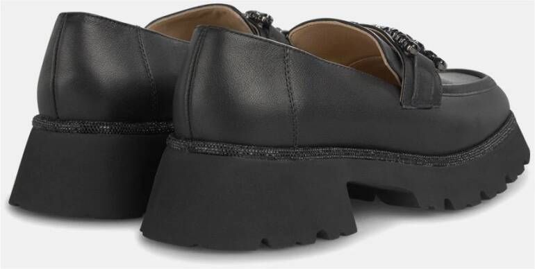 Alma en Pena Rhinestone Platform Loafer Black Dames