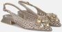 Alma en Pena Rhinestone raffia platte schoenen Yellow Dames - Thumbnail 2