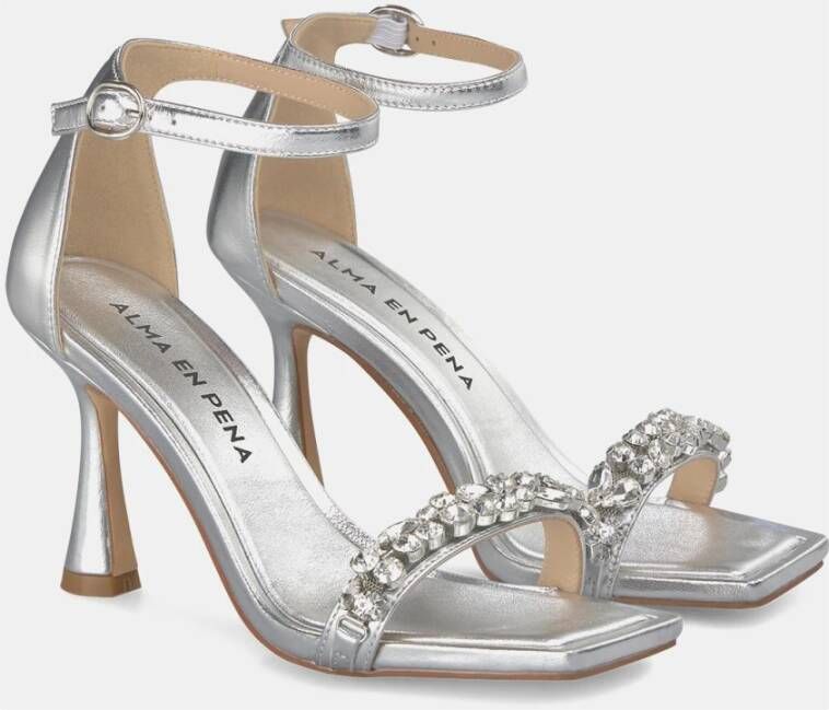 Alma en Pena Rhinestone Sandal Bracelet Gray Dames