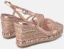 Alma en Pena Rhinestone Sleehak Sandaal Bandjes Pink Dames - Thumbnail 3