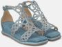 Alma en Pena Rhinestone Sleehak Sandaal Blue Dames - Thumbnail 2