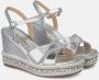 Alma en Pena Rhinestone Sleehak Sandaal Gray Dames - Thumbnail 2