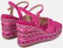 Alma en Pena Rhinestone Sleehak Sandaal Pink Dames - Thumbnail 3