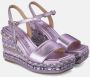 Alma en Pena Rhinestone Sleehak Sandaal Purple Dames - Thumbnail 2