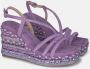 Alma en Pena Rhinestone Sleehak Sandaal Purple Dames - Thumbnail 2