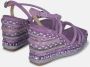 Alma en Pena Rhinestone Sleehak Sandaal Purple Dames - Thumbnail 3