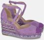 Alma en Pena Rhinestone Sleehak Sandaal Purple Dames - Thumbnail 2