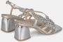 Alma en Pena Rhinestone Square Heel Sandal Gray Dames - Thumbnail 3