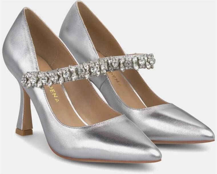 Alma en Pena Rhinestone stiletto schoen Gray Dames