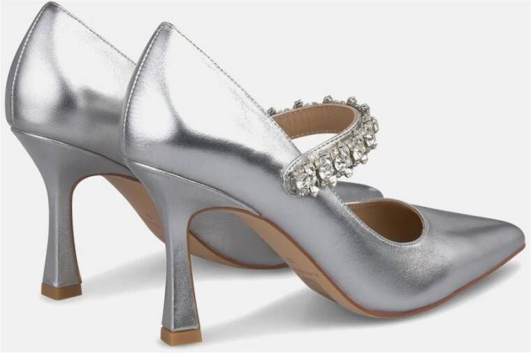 Alma en Pena Rhinestone stiletto schoen Gray Dames