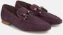 Alma en Pena Rhinestone Stirrup Flat Moccasin Purple Dames - Thumbnail 2