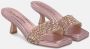 Alma en Pena Rhinestone Strap Heel Sandal Pink Dames - Thumbnail 2