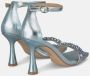 Alma en Pena Rhinestone Strap Sandal Blue Dames - Thumbnail 3