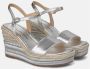 Alma en Pena Rhinestone Wedge Sandaal met Gevlochten Detail Gray Dames - Thumbnail 3