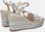 Alma en Pena Rhinestone Wedge Sandaal met Gevlochten Detail Gray Dames - Thumbnail 4