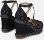 Alma en Pena Rhinestone Wedge Sandal Black Dames - Thumbnail 3