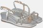 Alma en Pena Rhinestone wedge sandal strips Gray Dames - Thumbnail 2