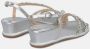 Alma en Pena Rhinestone wedge sandal strips Gray Dames - Thumbnail 3